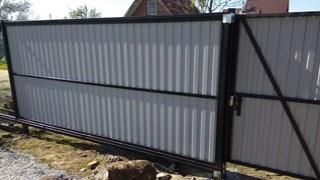 Купить сваи для ворот в Новошахтинск. Заказать ворота на сваях под ключ от 22151 руб
